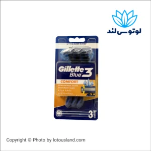 خود تراش ‏ژیلت مدل بلوتری کامفورت BLUE3 COMFORT بسته 3 عددی