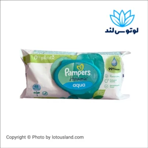 دستمال مرطوب درب دار 48 عددی آکوا پمپرز Pampars