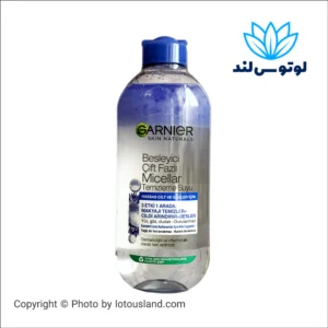 میسلار واتر آرایش پاک کن دو فاز گارنیر حاوی عصاره گل گندم 400 میل