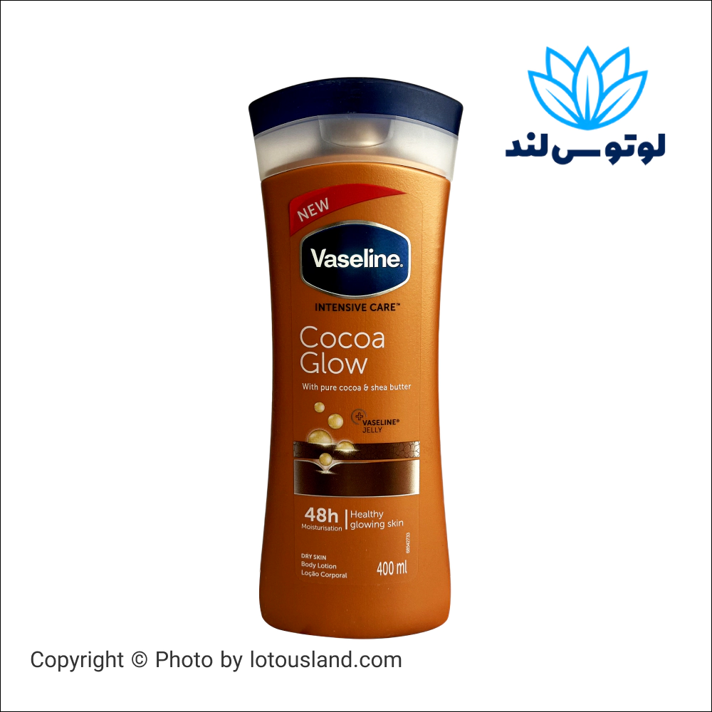 لوسیون بدن وازلین VASELINE مدل COCOA GLOW