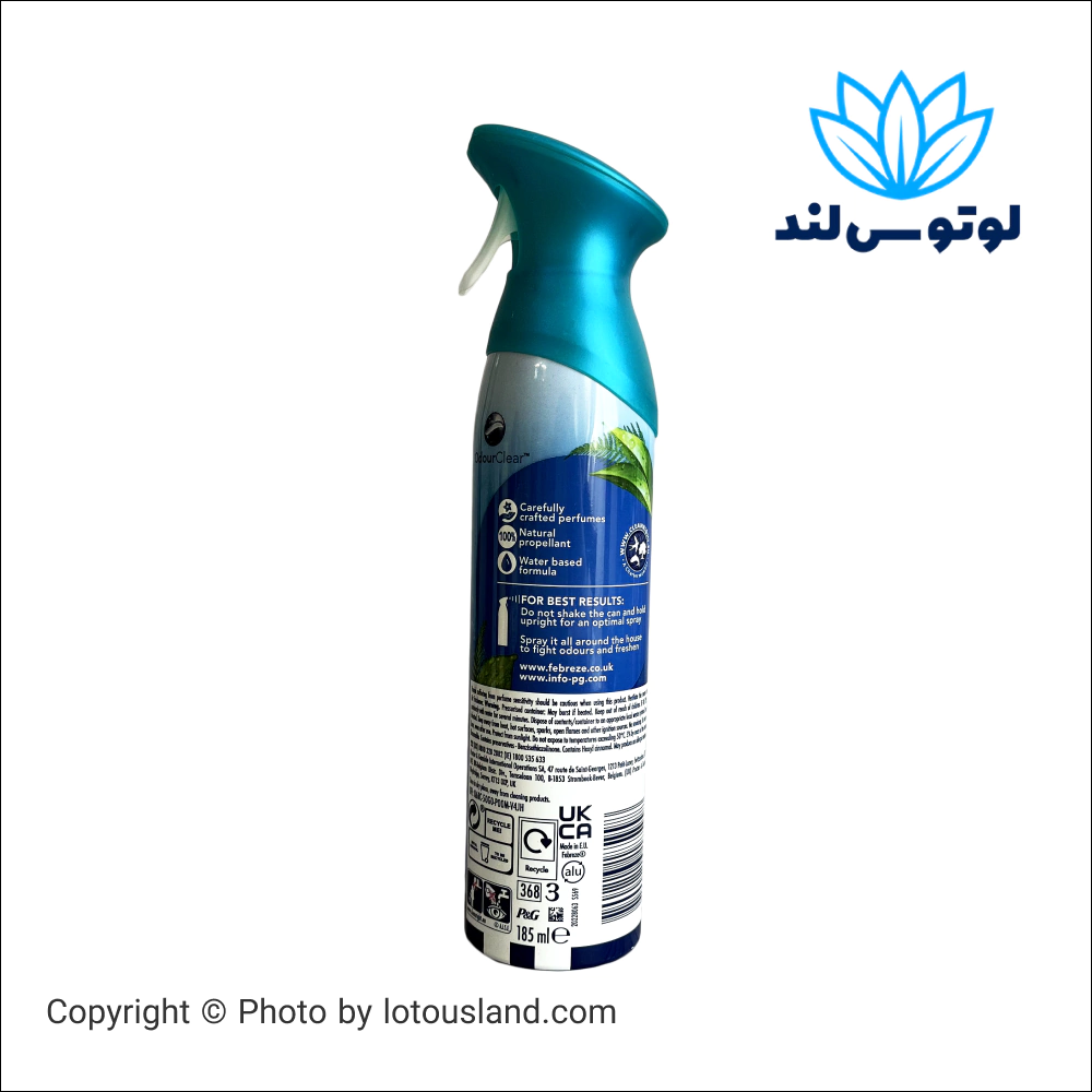 اسپری خوشبو کننده هوا فبرز مدل Febreze Ocean Escape حجم 185 میل