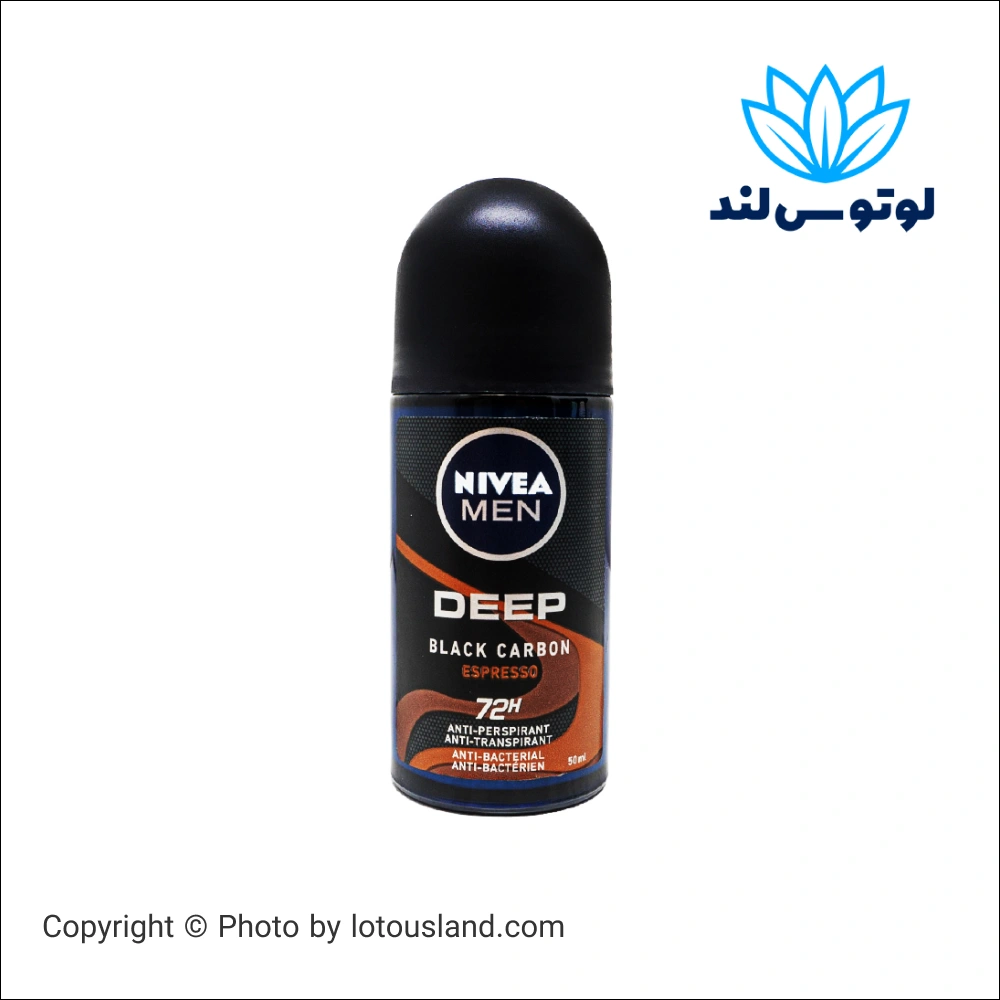 رول ضد تعریق مردانه نیوآ Nivea مدل Deep Black Carbon ESPRESSO حجم 50 میل