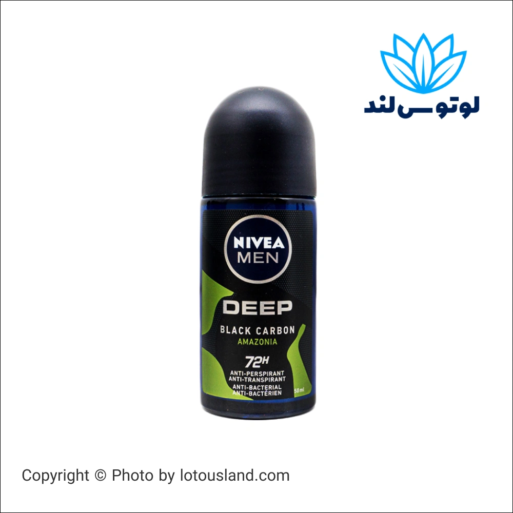 رول ضد تعریق مردانه نیوآ Nivea مدل Black Carbon حجم 50 میل