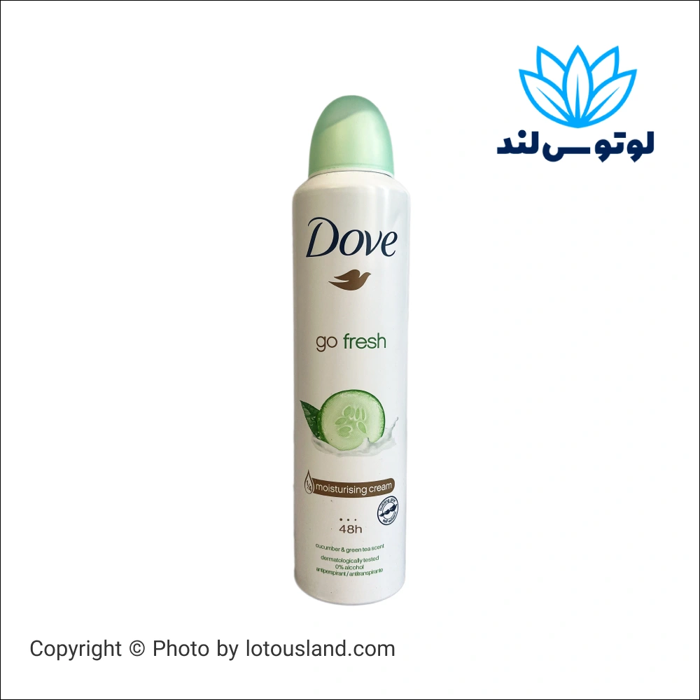 اسپری دئودورانت داو گو فرش مرطوب کننده با رایحه خیار و چای سبز