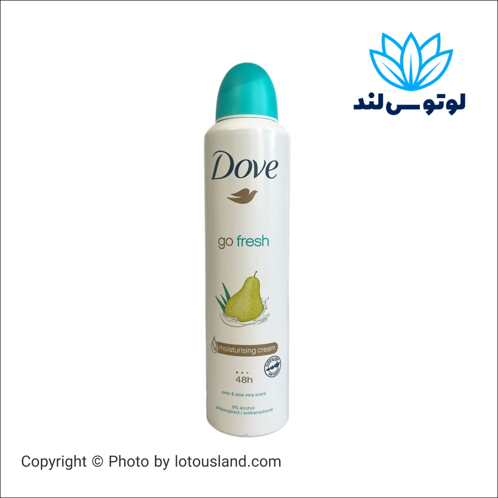 اسپری دئودورانت داو گو فرش مرطوب کننده با رایحه گلابی و آلوئه ورا