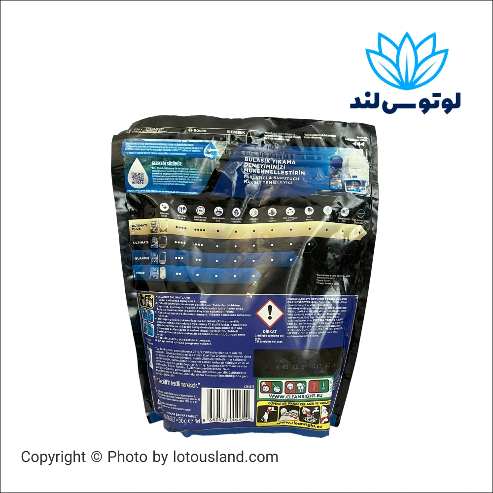 قرص ماشین ظرفشویی فینیش مدل Powerball Ultimate بسته 40 عددی