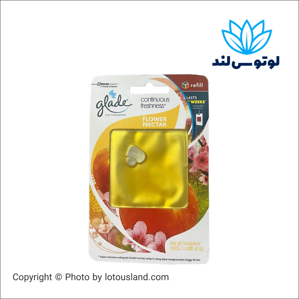 خوشبو کننده هوا گلید glade مدل کارتی رایحه FLOWER NECTAR