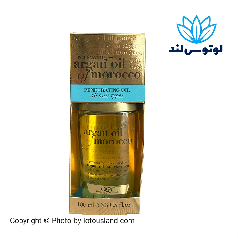 روغن آرگان مغربی او جی ایکس – تقویت و نرم کننده مو (100 میل)
