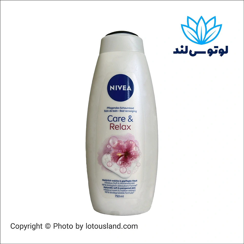 شامپو بدن نیوآ مدل Care & Relax با عصاره گل ختمی – 750 میلی‌لیتر