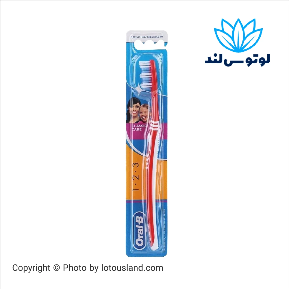 مسواک اورال بی کلاسیک 1-2-3 متوسط