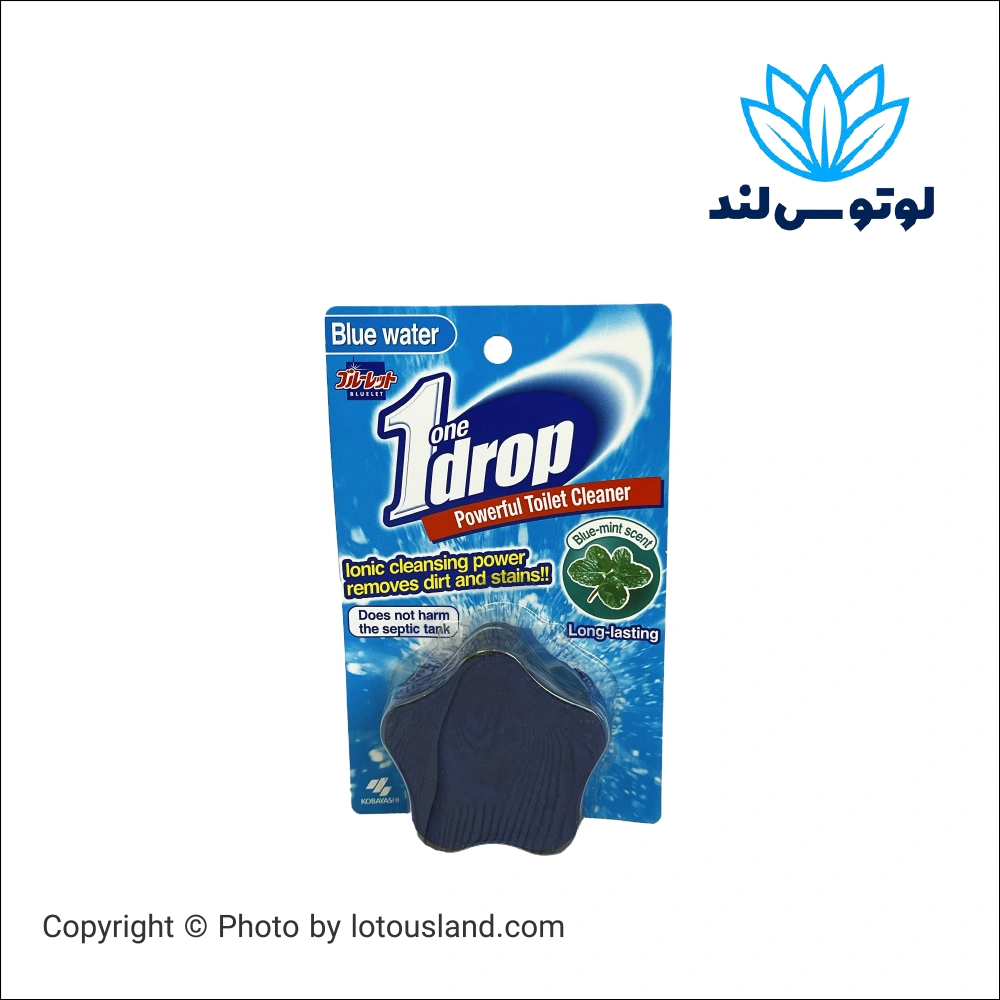 قرص تمیزکننده و خوشبوکننده توالت فرنگی 1drop - آبی نعنایی