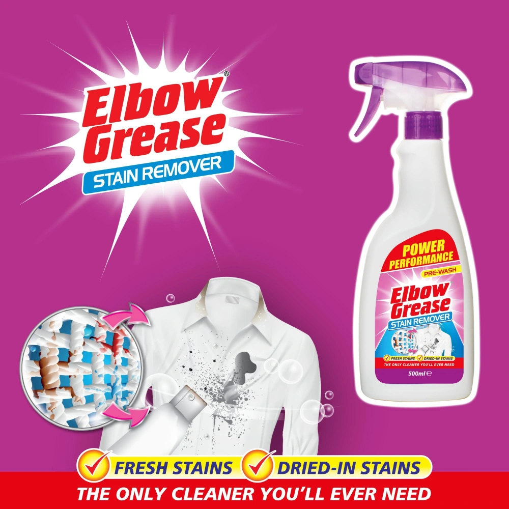 اسپری لکه بر قبل از شستشو البو گریس مدل Stain Remover حجم 500 میل